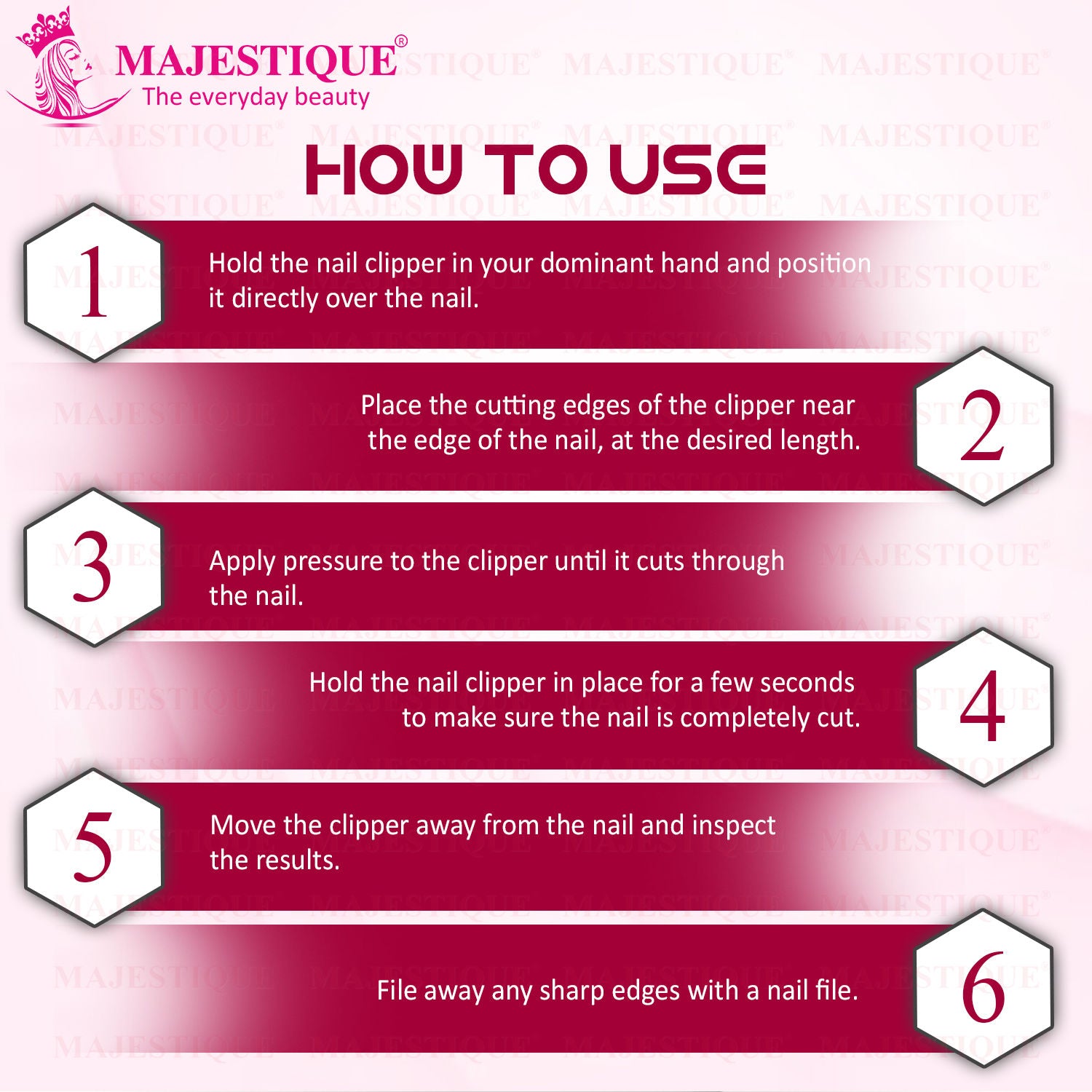 Majestique Nail File And Clipper Set - Colour May Vary