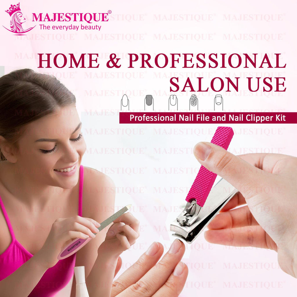 Majestique Nail File And Clipper Set - Colour May Vary