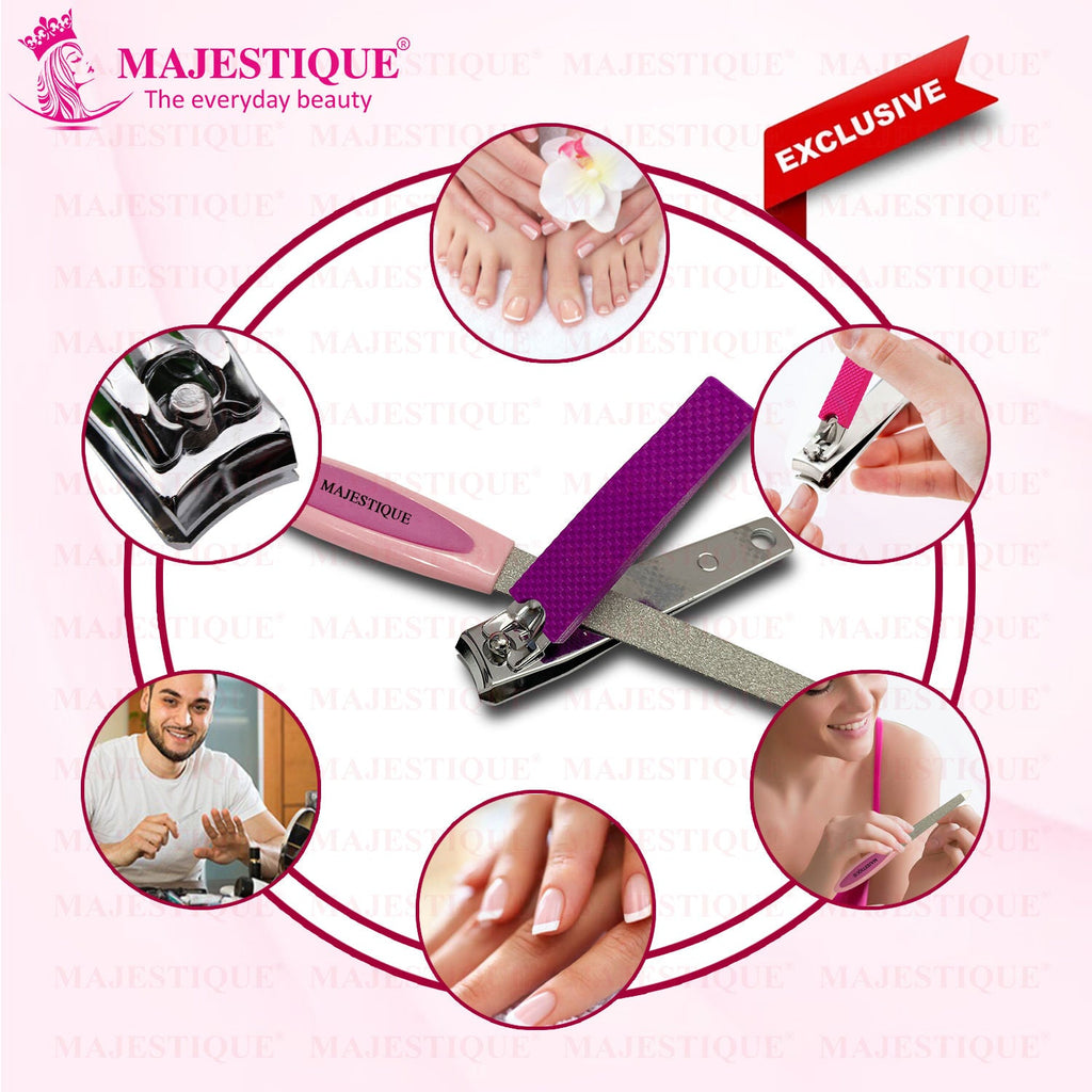 Majestique Nail File And Clipper Set - Colour May Vary