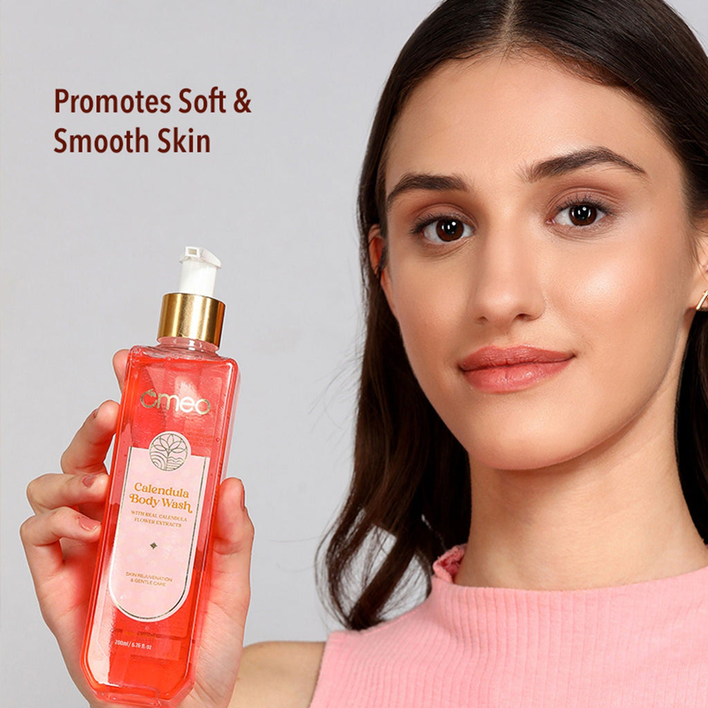 Omeo Calendula Body Wash Skin Friendly Ph, Gentle Cleansing, Soft Nourshing Body Wash