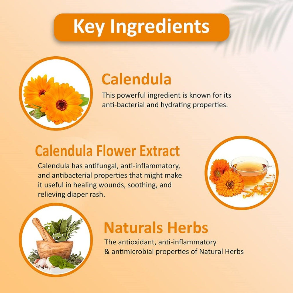 Omeo Calendula Body Wash Skin Friendly Ph, Gentle Cleansing, Soft Nourshing Body Wash