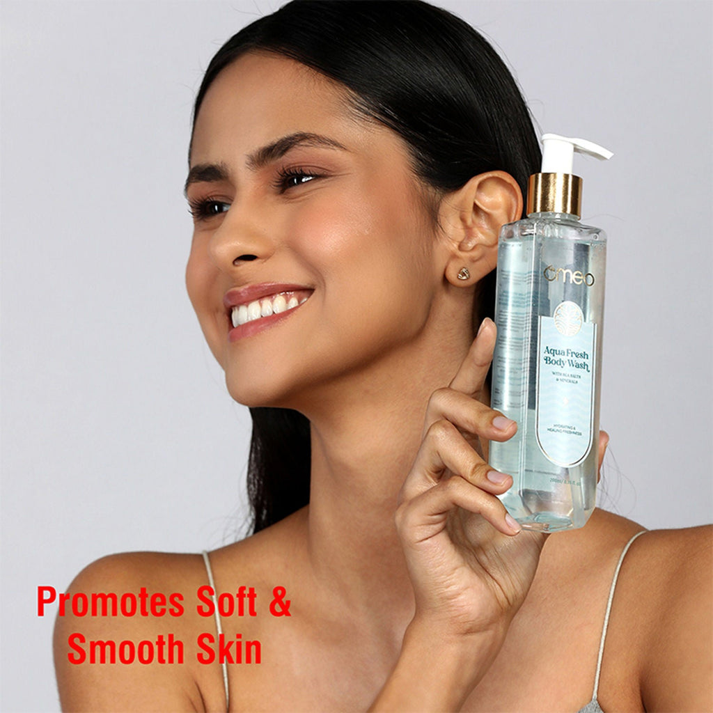Omeo Aqua Fresh Body Wash - Skin Friendly Ph, Gentle Cleansing, Soft Nourshing Body Wash