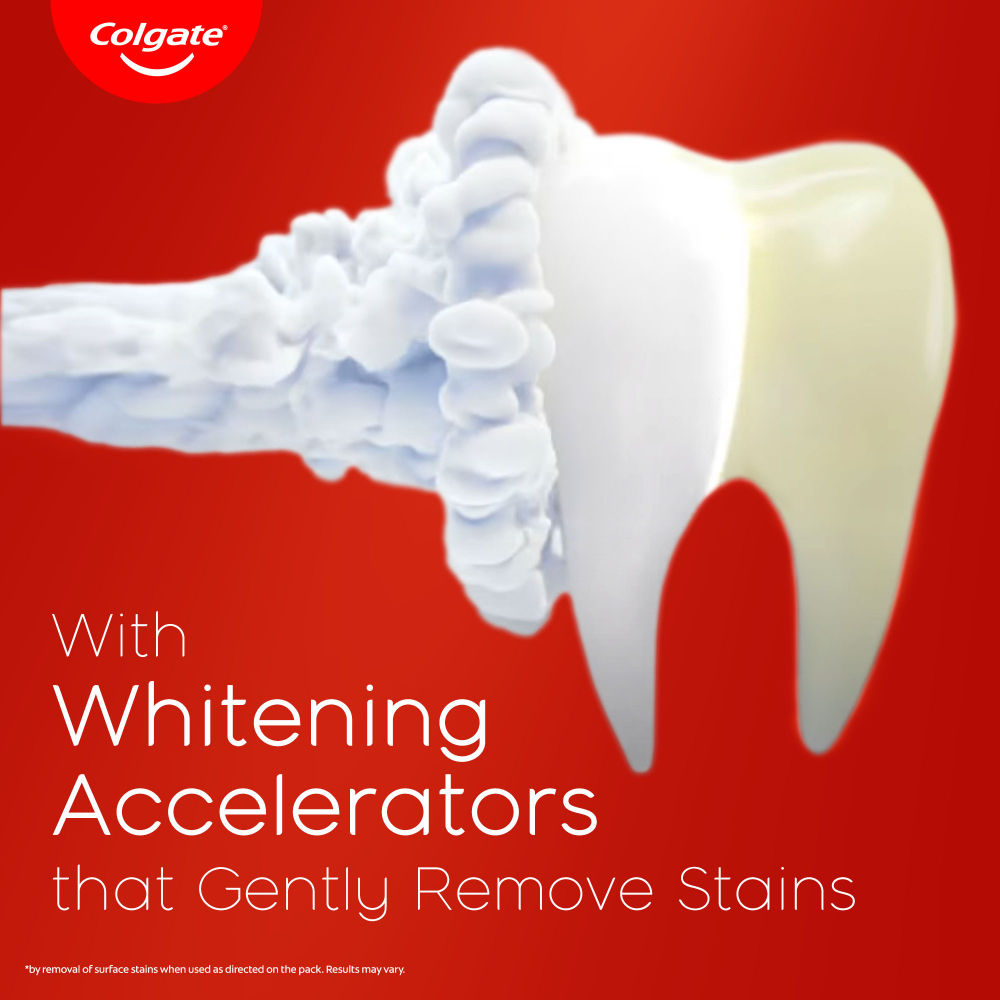 Colgate Visible White Toothpaste Teeth Whitening Starts in 1 week Safe on Enamel, Stain Removal