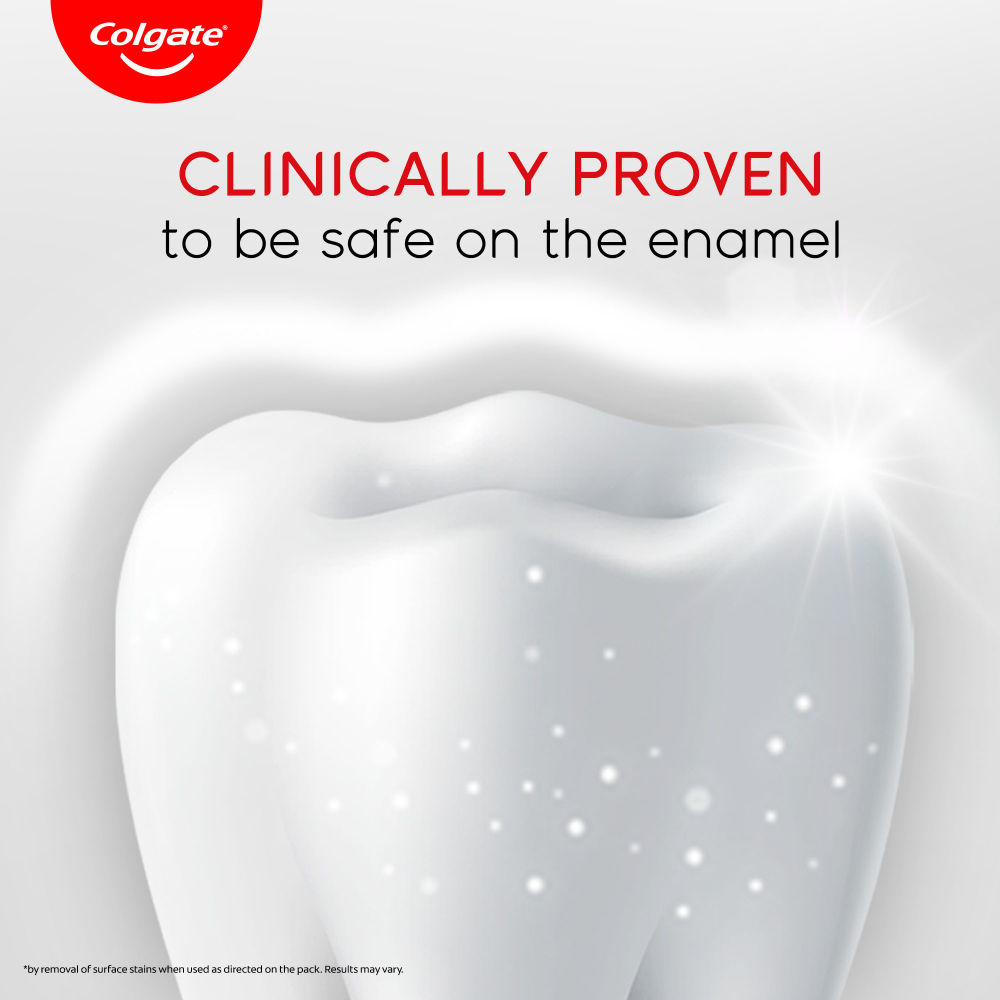 Colgate Visible White Toothpaste Teeth Whitening Starts in 1 week Safe on Enamel, Stain Removal