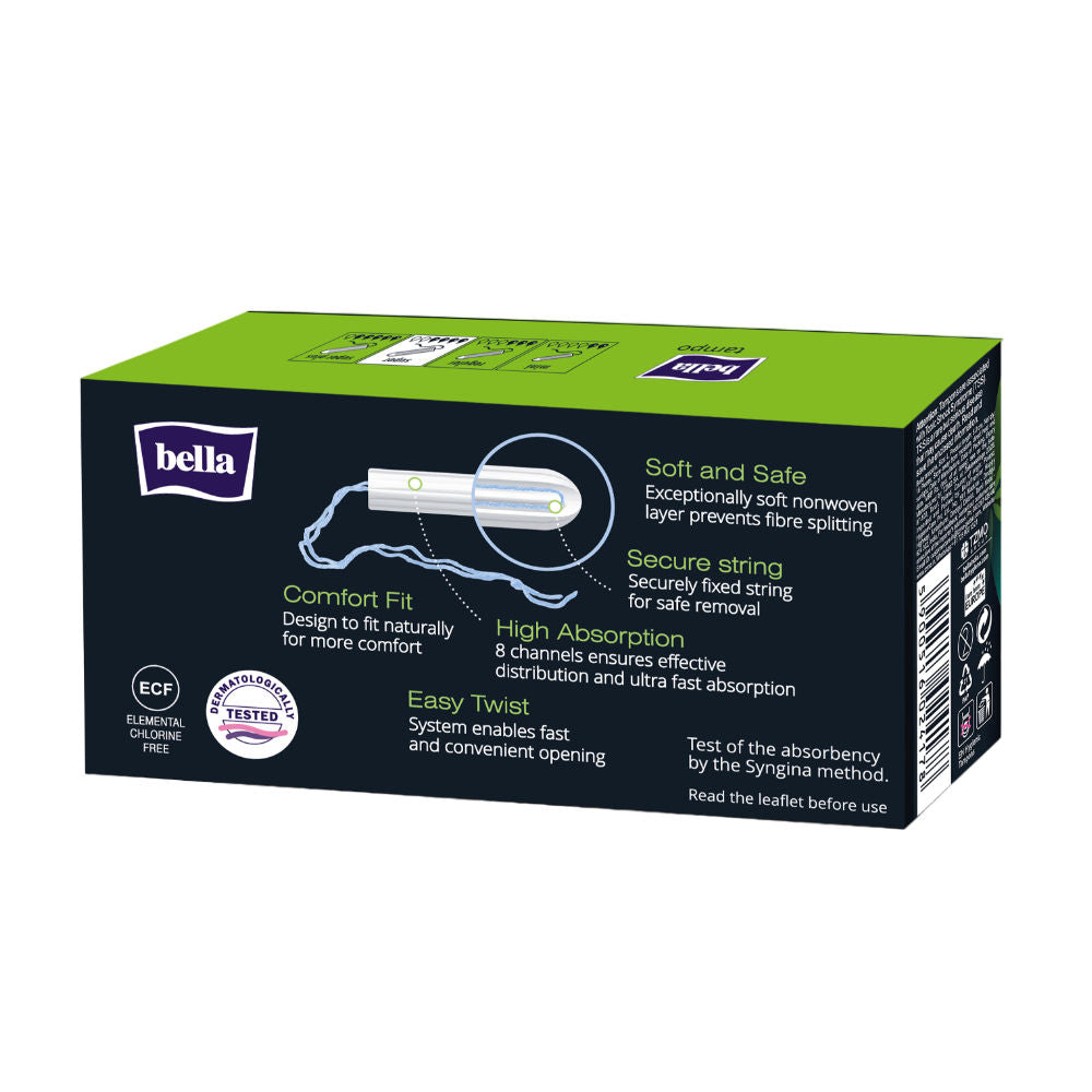 Bella Tampon Super for Women, High Absorption, Very Heavy Flow, Comfort Fit, Leakproof