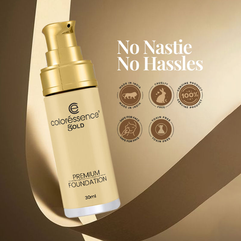 Coloressence True Tone Premium Liquid Silicone Foundation Full Coverage Matte Finish