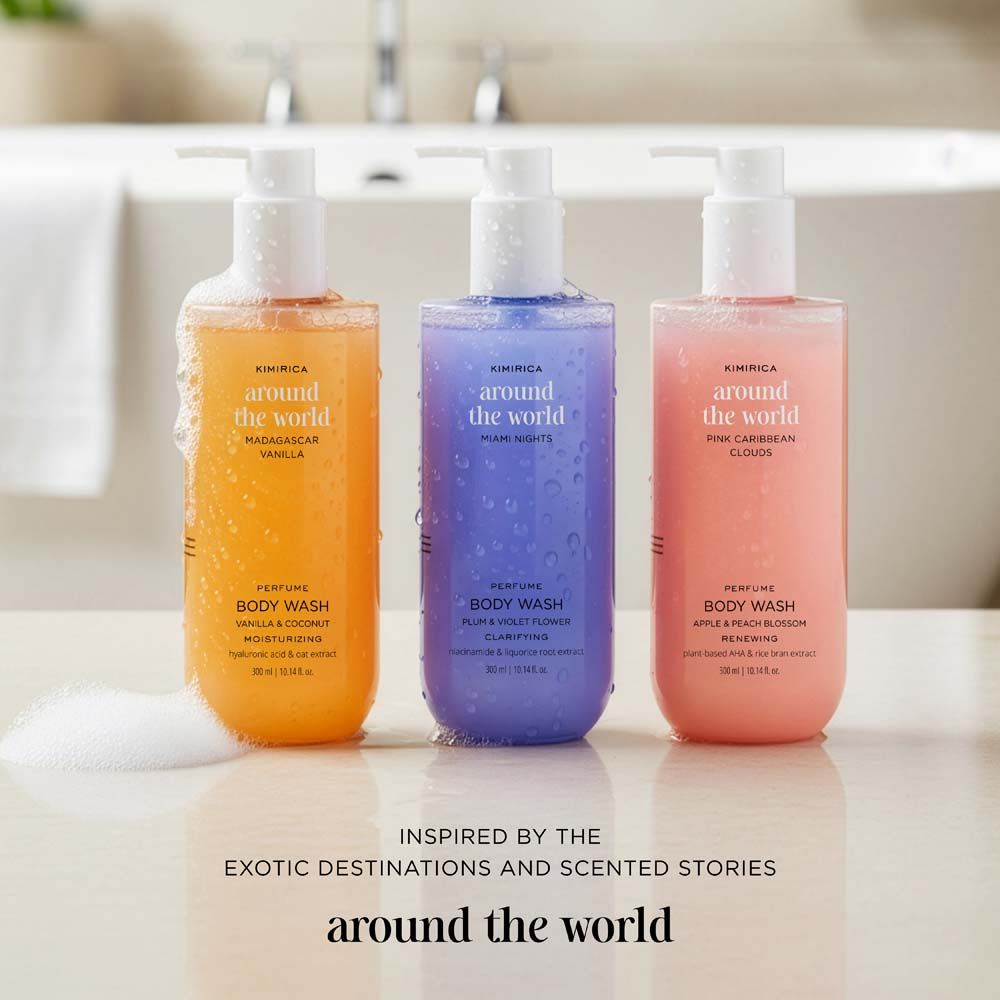 Kimirica Miami Nights Hydrating Sulphate Free Shower Gel With Vitamin E