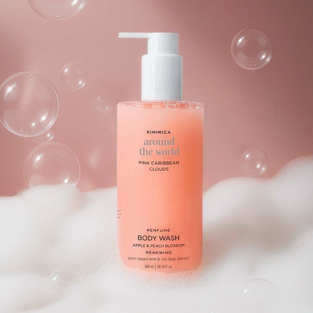 Kimirica Pink Caribbean Refreshing Shower Gel With Nourishing Olive Oil