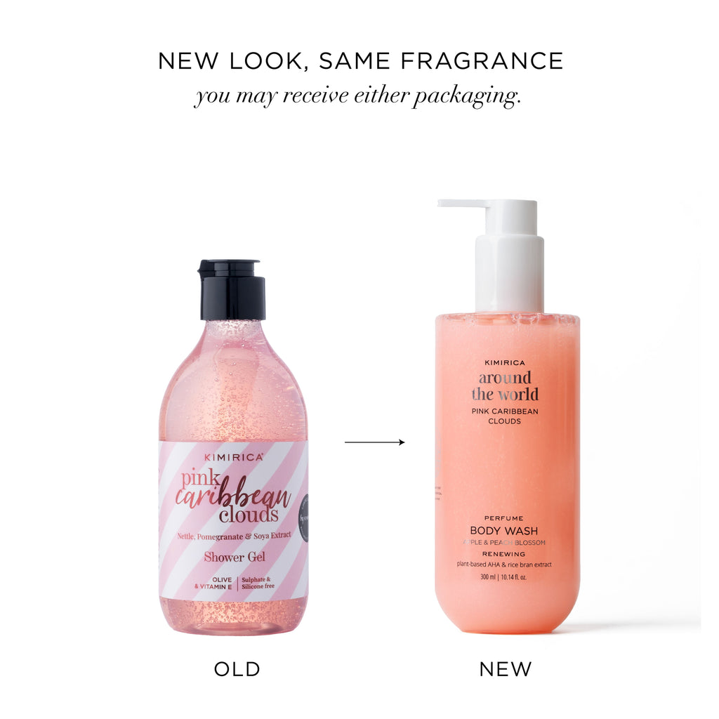 Kimirica Pink Caribbean Refreshing Shower Gel With Nourishing Olive Oil