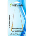Midazzle Stainless Steel Tongue Cleaner for Men and Women with Brass Handle Adults