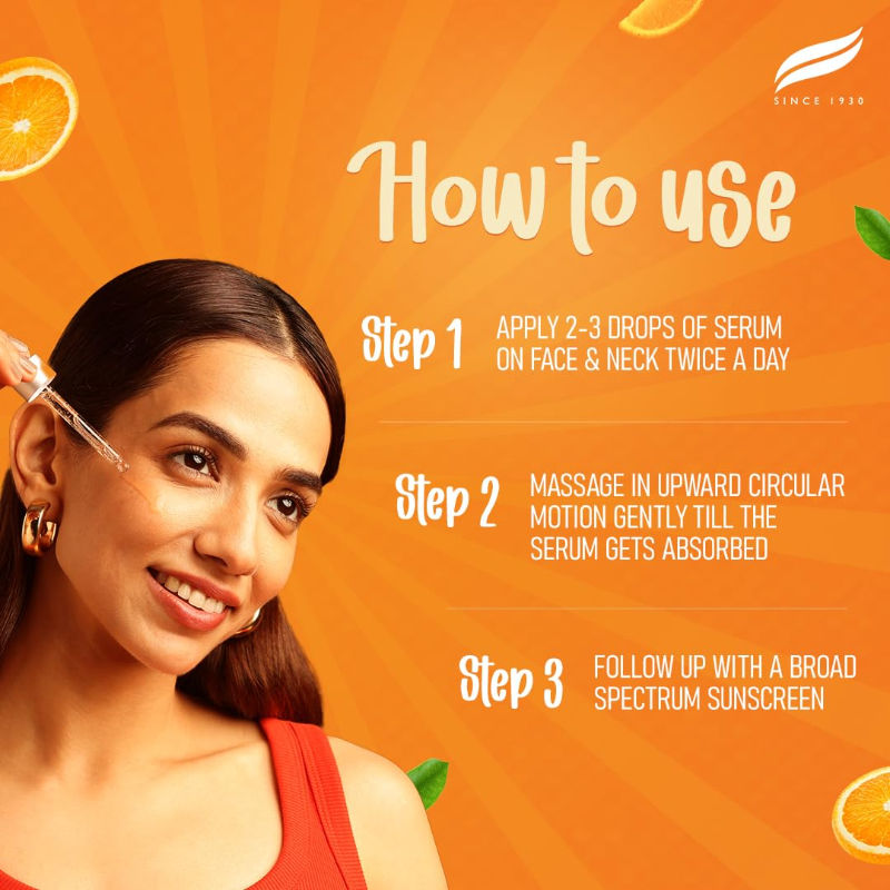 Himalaya Brightening Vitamin C Orange Face Serum for Glowing Skin