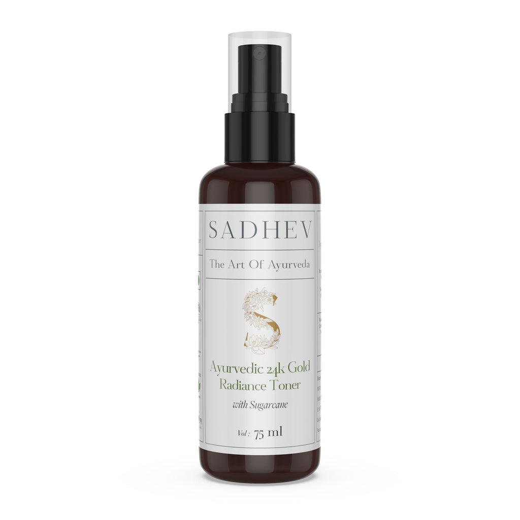 SADHEV Ayurveda Ayurvedic Radiance Toner with Swarna Bhasma & Sugarcane