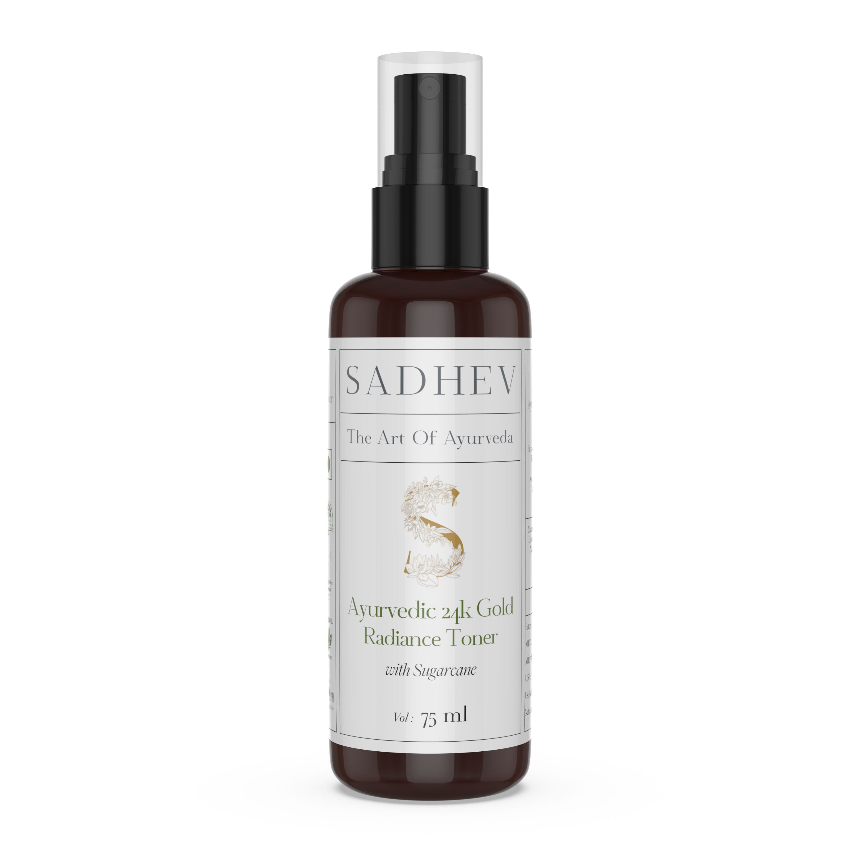 SADHEV Ayurveda Ayurvedic Radiance Toner with Swarna Bhasma & Sugarcane