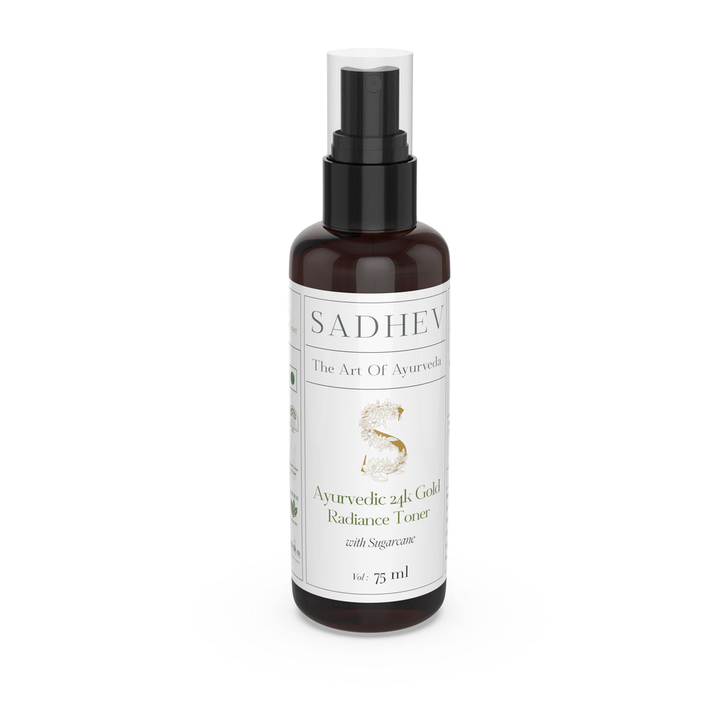 SADHEV Ayurveda Ayurvedic Radiance Toner with Swarna Bhasma & Sugarcane