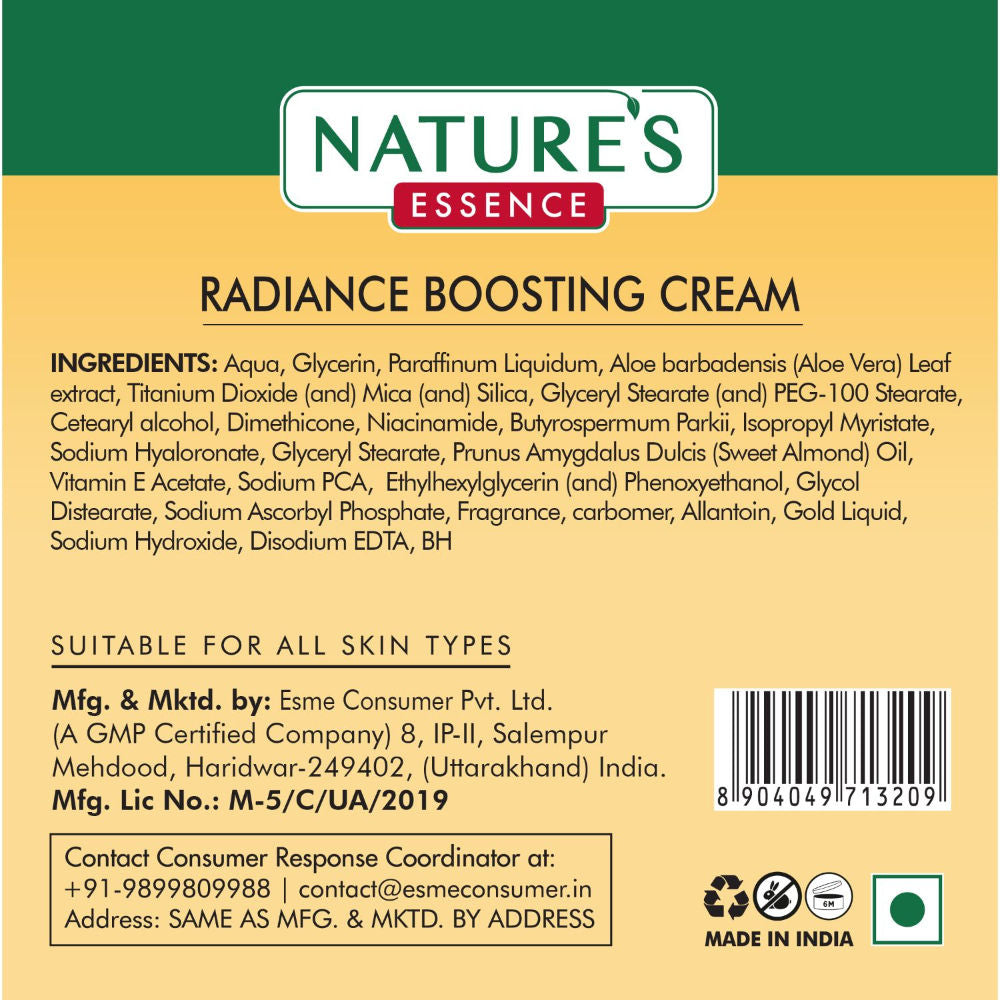 Nature's Essence Facialist Radiance Boosting Cream with 24K Liquid Gold