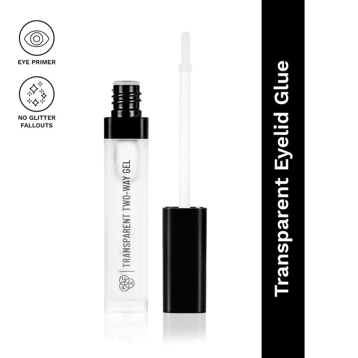 PAC Transparent Two Way Gel - Lightweight Gel Formula, Glue for Chunky Glitter with Zero Fallout