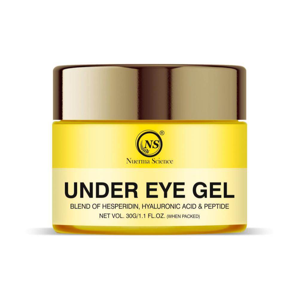 Nuerma Science Under Eye Gel enriched Hyaluronic Acid for Removing Dark Circles and Puffy Eyes