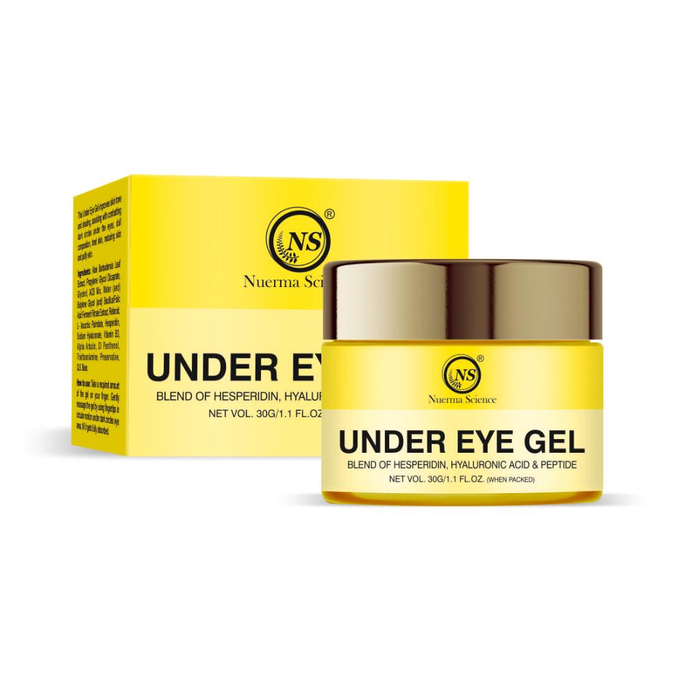 Nuerma Science Under Eye Gel enriched Hyaluronic Acid for Removing Dark Circles and Puffy Eyes
