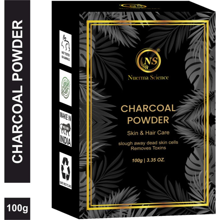 Nuerma Science Charcoal Powder for Remove Dead Skin Cells, Teeth Whiten & Control Excess Oil