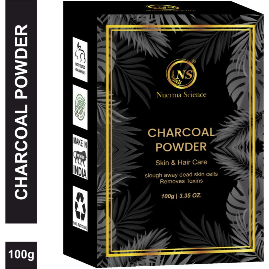 Nuerma Science Charcoal Powder for Remove Dead Skin Cells, Teeth Whiten & Control Excess Oil