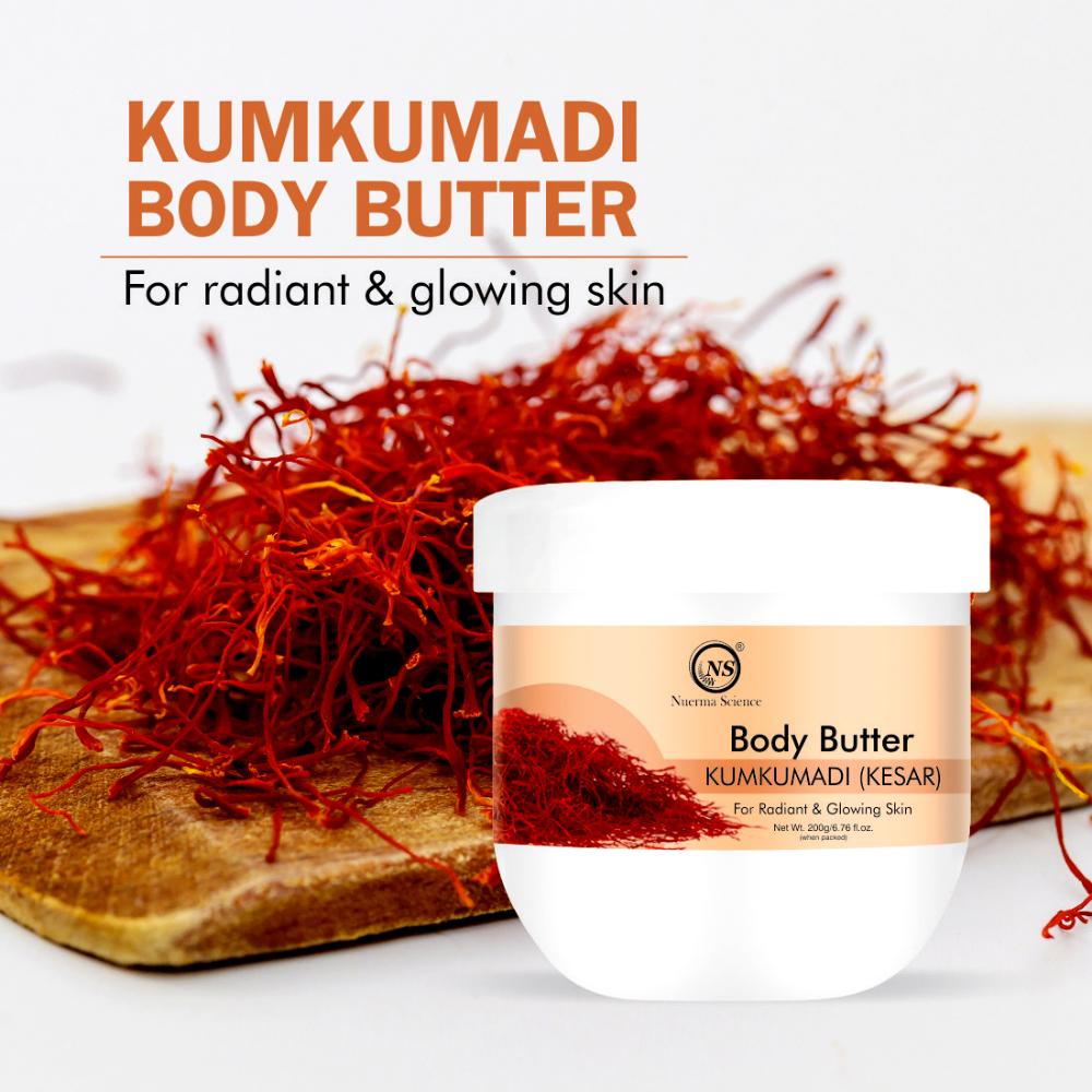 Nuerma Science Kumkumadi Body Butter with Shea Butter for Soft, Plumping & Lightening Skin