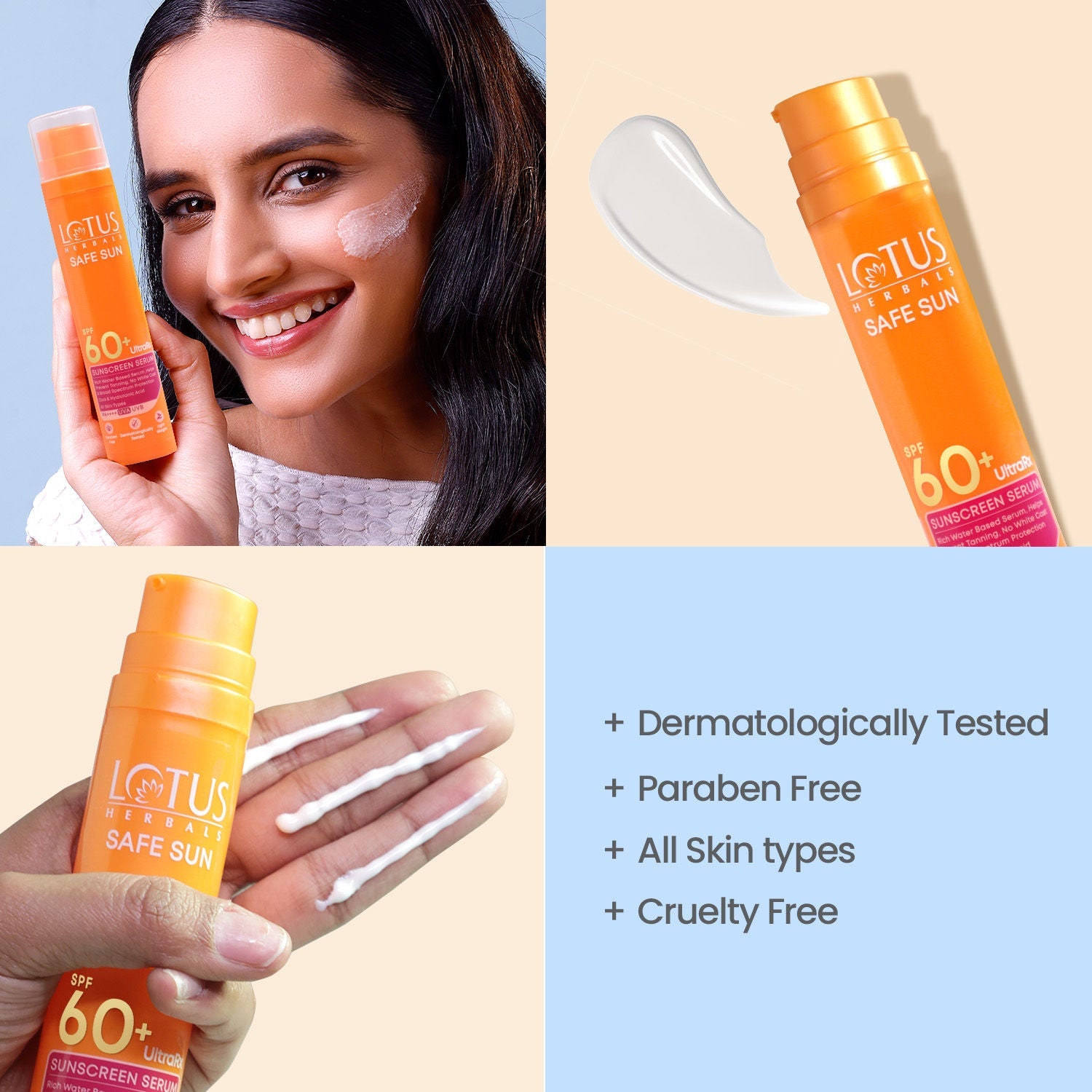 Lotus Herbals Ultrarx Sunscreen Serum SPF 60+ PA++++ In Vivo & Dermatologically Tested
