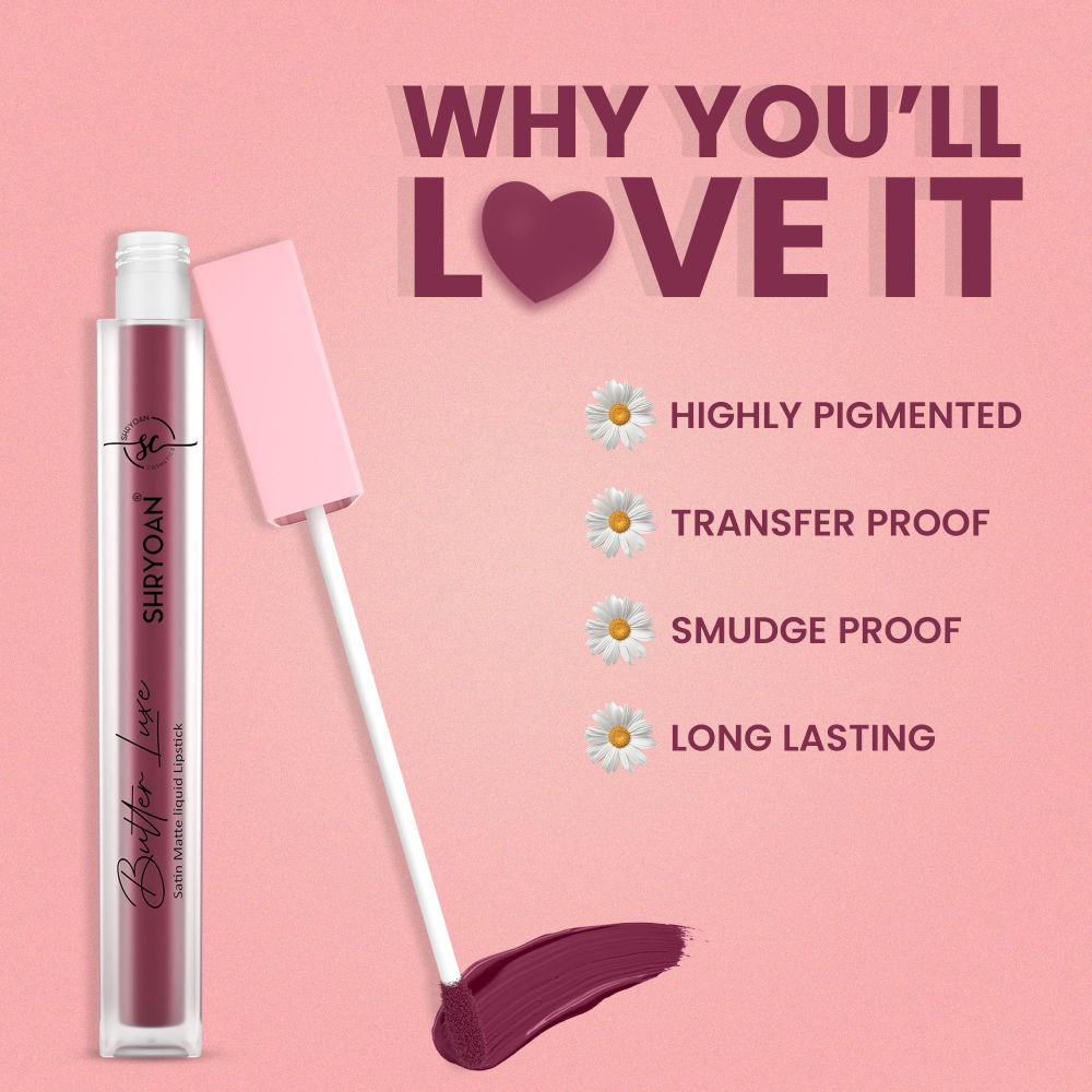 Shryoan Butter Luxe Satin Matte Liquid Lipstick