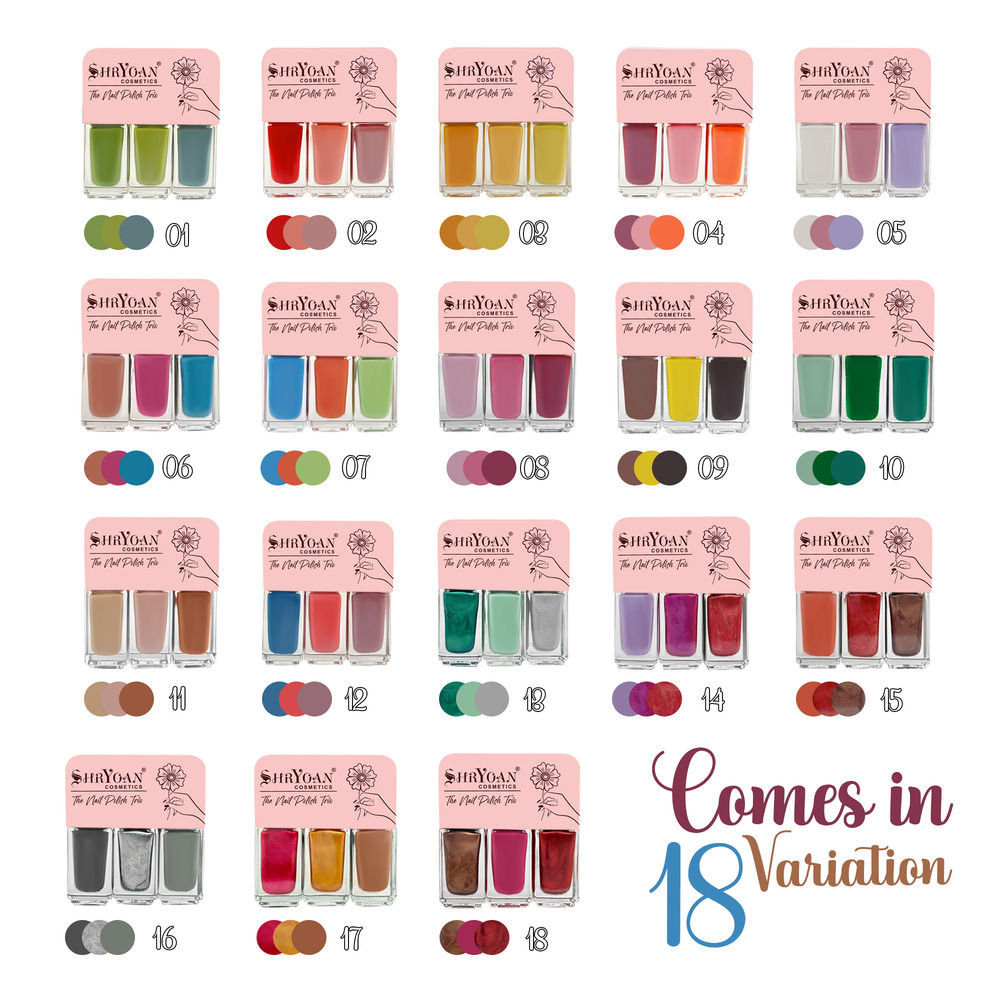 Shryoan Long Lasting Gel Nail Polish Trio