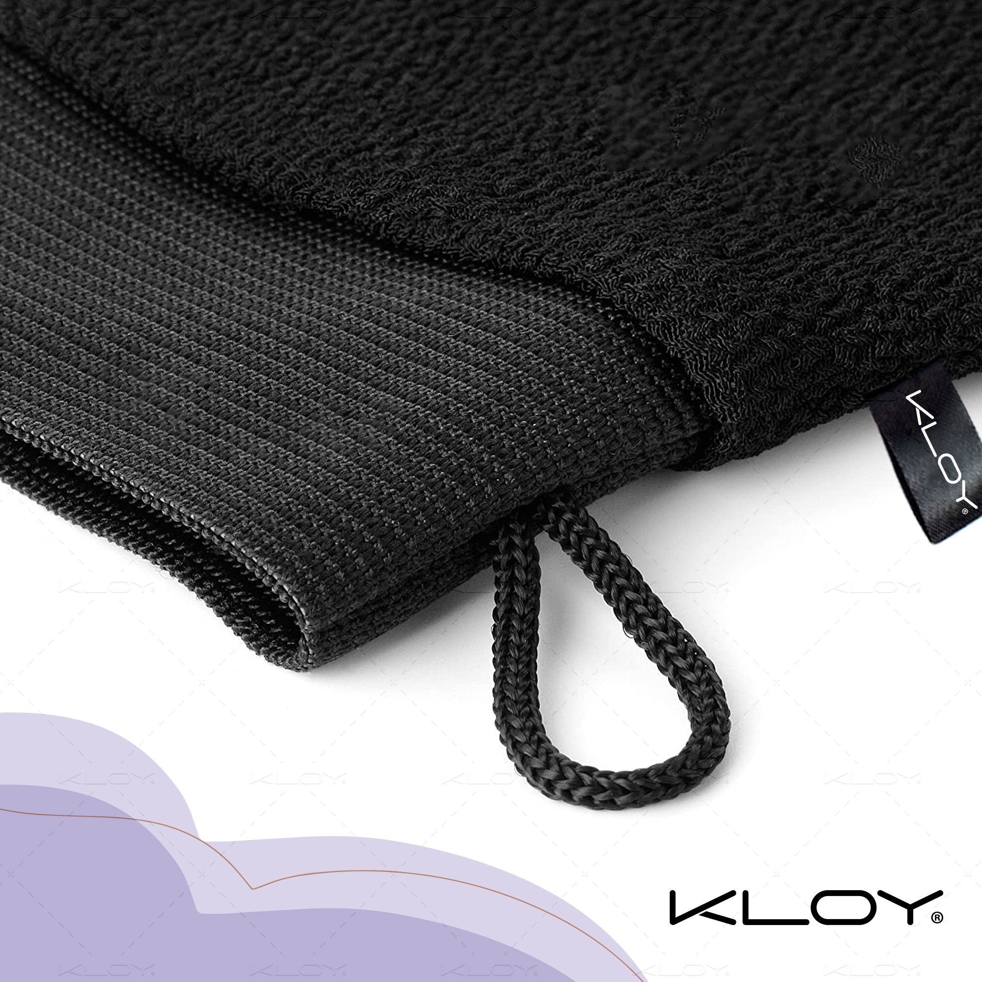 KLOY Korean Style Bath Mitt for Exfoliation & Body Cleanser