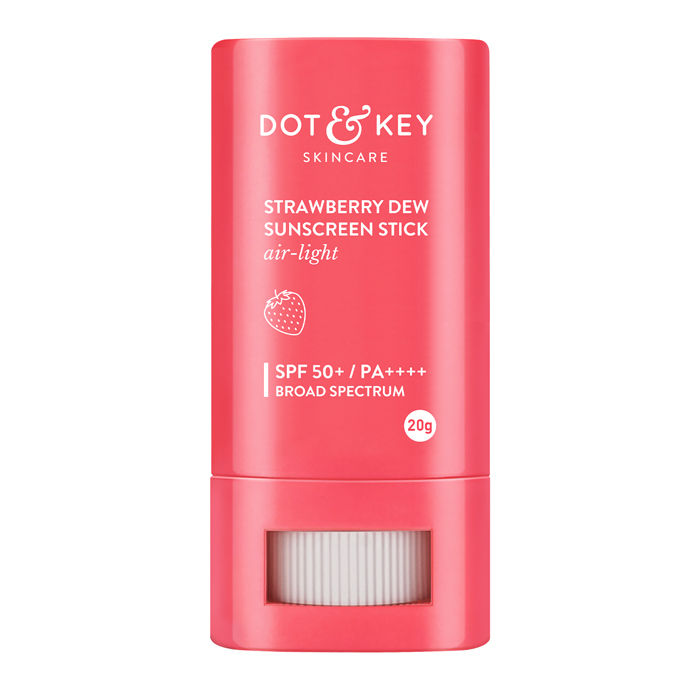 Dot & Key Strawberry Dew Sunscreen Stick In-Vivo Tested SPF 50+ PA++++, Makeup Friendly