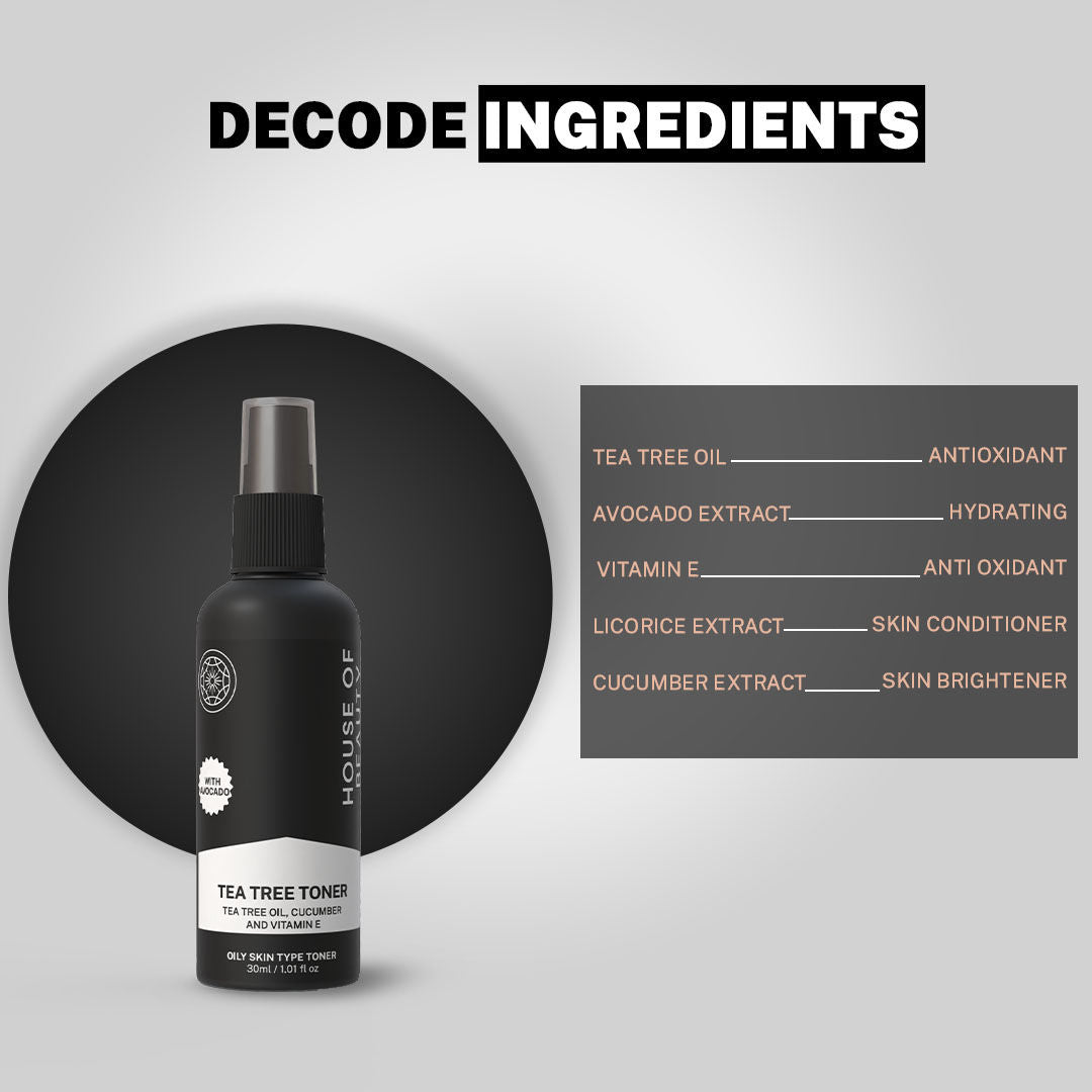 House Of Beauty Tea Tree + Avocado Toner (oily To Combination Skin)