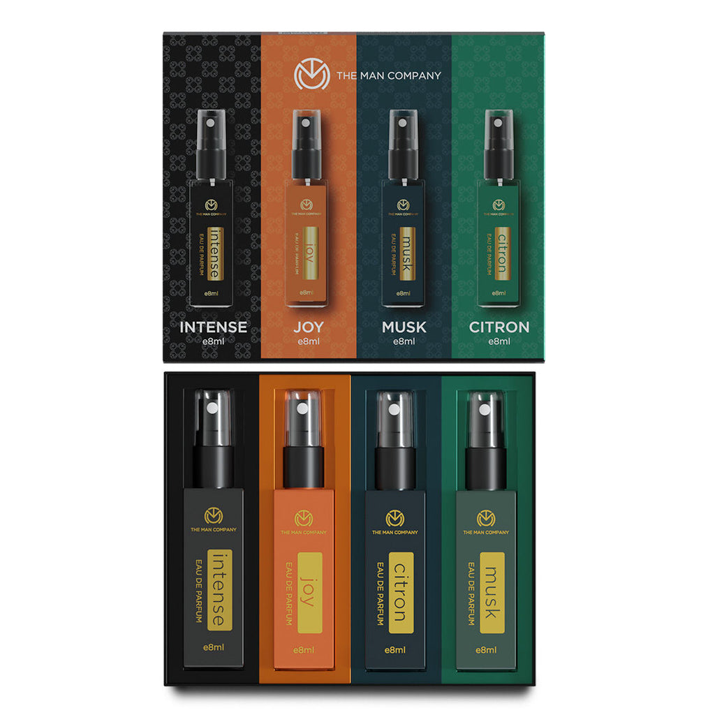The Man Company Perfume Box (Joy + Citron + Musk + Intense) For Him
