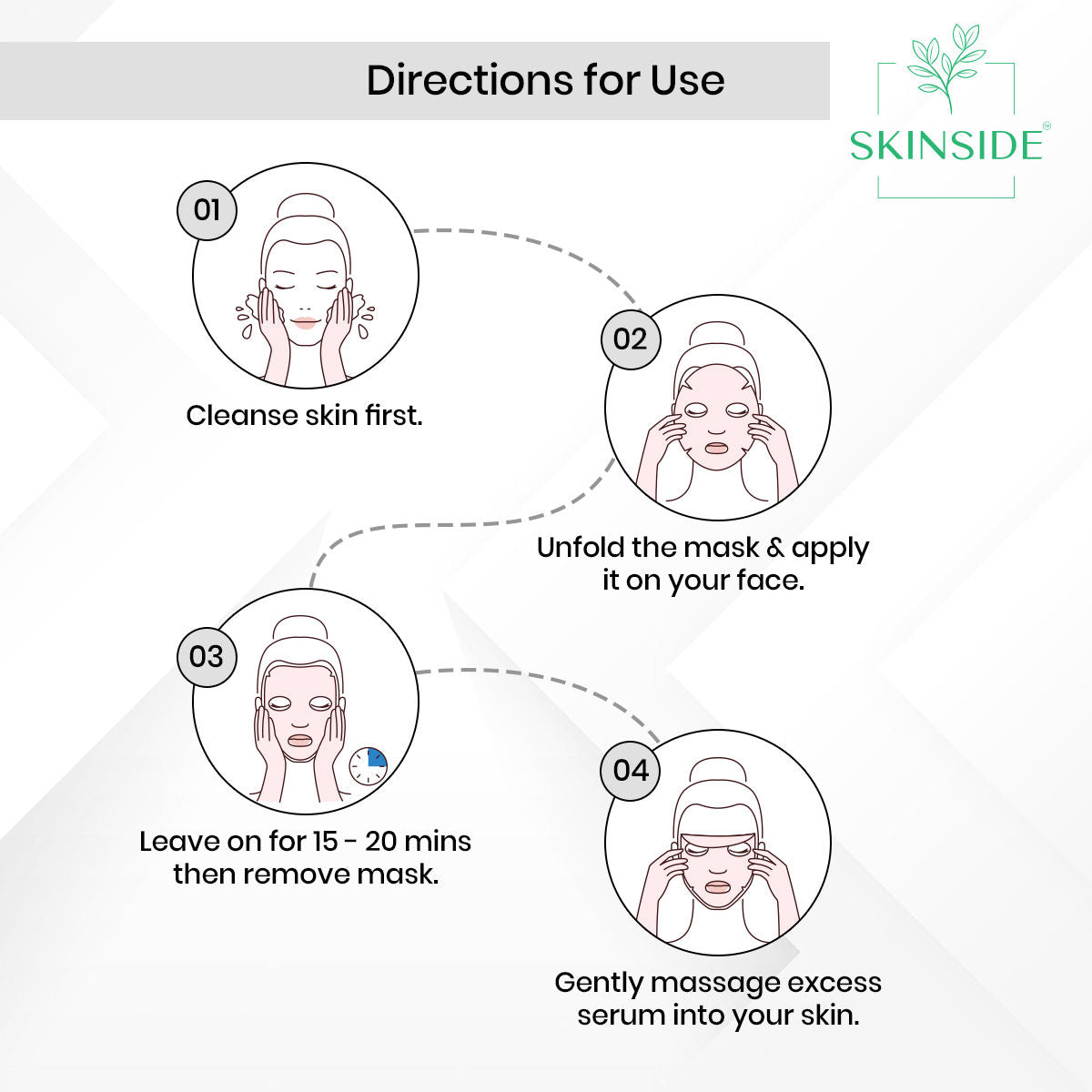 SKINSIDE Serum Sheet Mask With Hyaluronic Acid