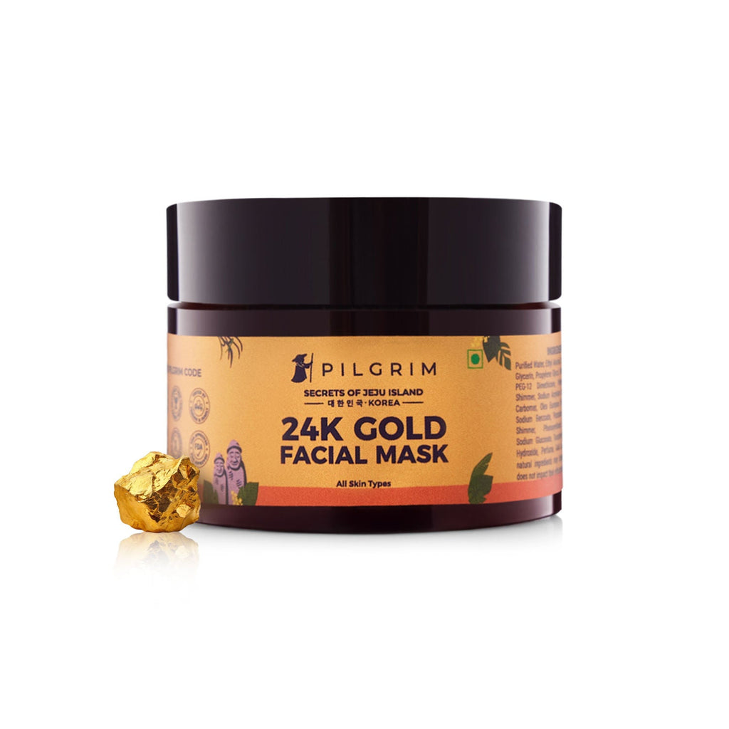 Pilgrim 24K Gold Facial Mask for Glowing & Radiant Skin Depigmentation