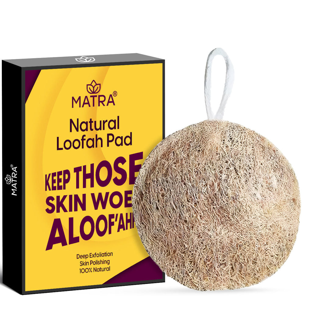 Matra 100% Natural Bath Loofah Body Scrubber Sponge Pad for Exfoliating & Dead Skin Removal