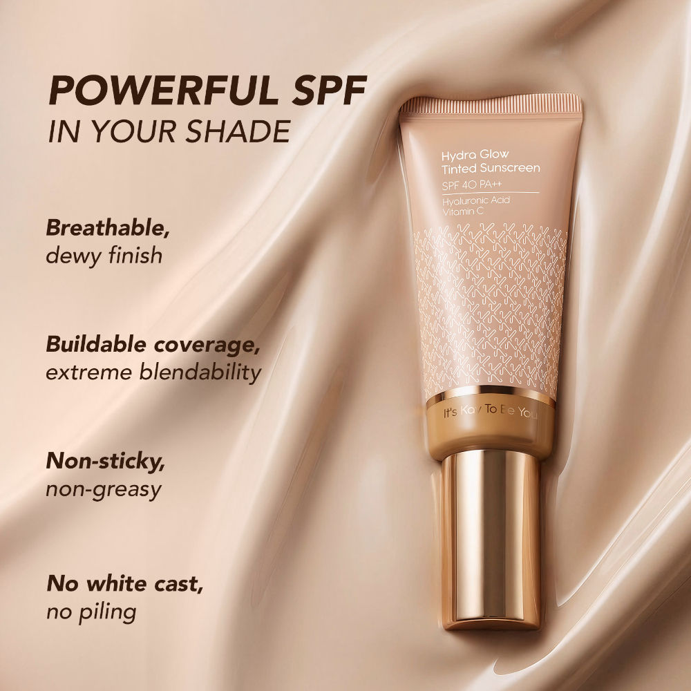 Kay Beauty Hydra Glow Tinted Sunscreen SPF 40 PA++ with Hyaluronic Acid & Vitamin C