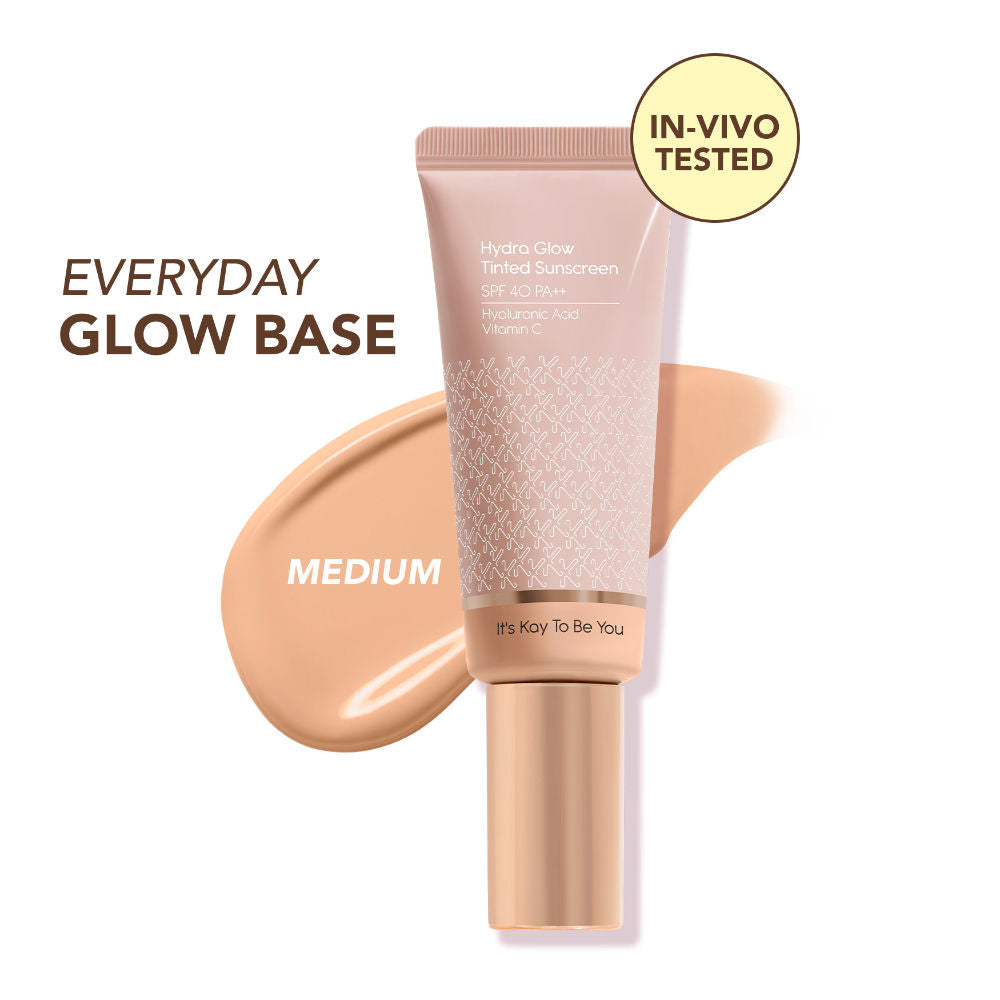 Kay Beauty Hydra Glow Tinted Sunscreen SPF 40 PA++ with Hyaluronic Acid & Vitamin C