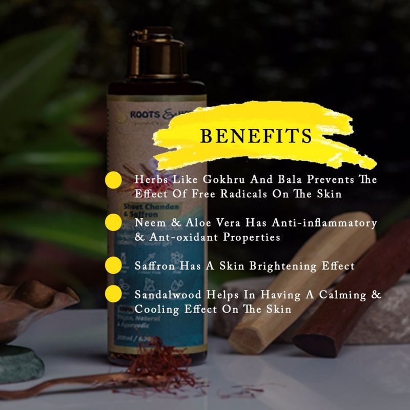 Roots & Herbs Shvet Chandan & Saffron Body Cleanser