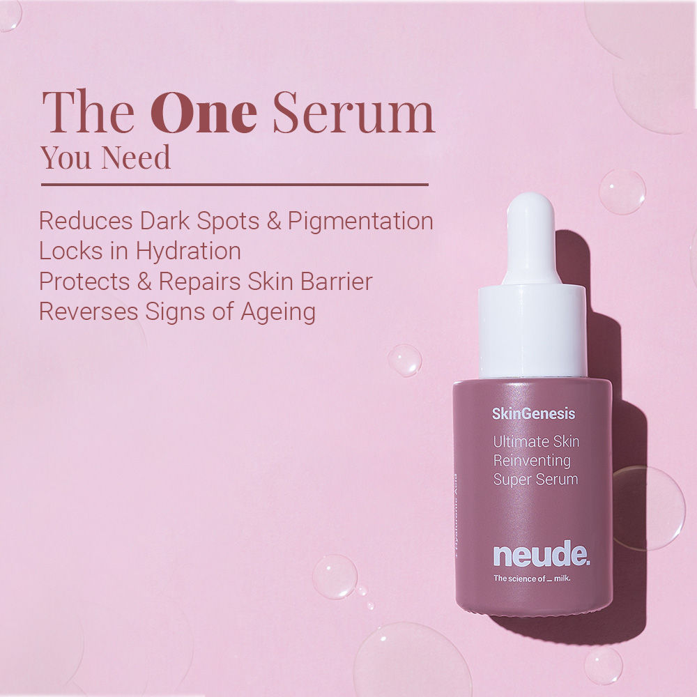 Neude Skin All-in-One Face Serum - SkinGenesis - Niacinamide, Lactic Acid, Hyaluronic Acid
