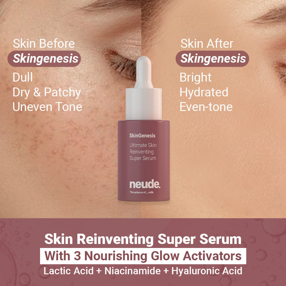 Neude Skin All-in-One Face Serum - SkinGenesis - Niacinamide, Lactic Acid, Hyaluronic Acid