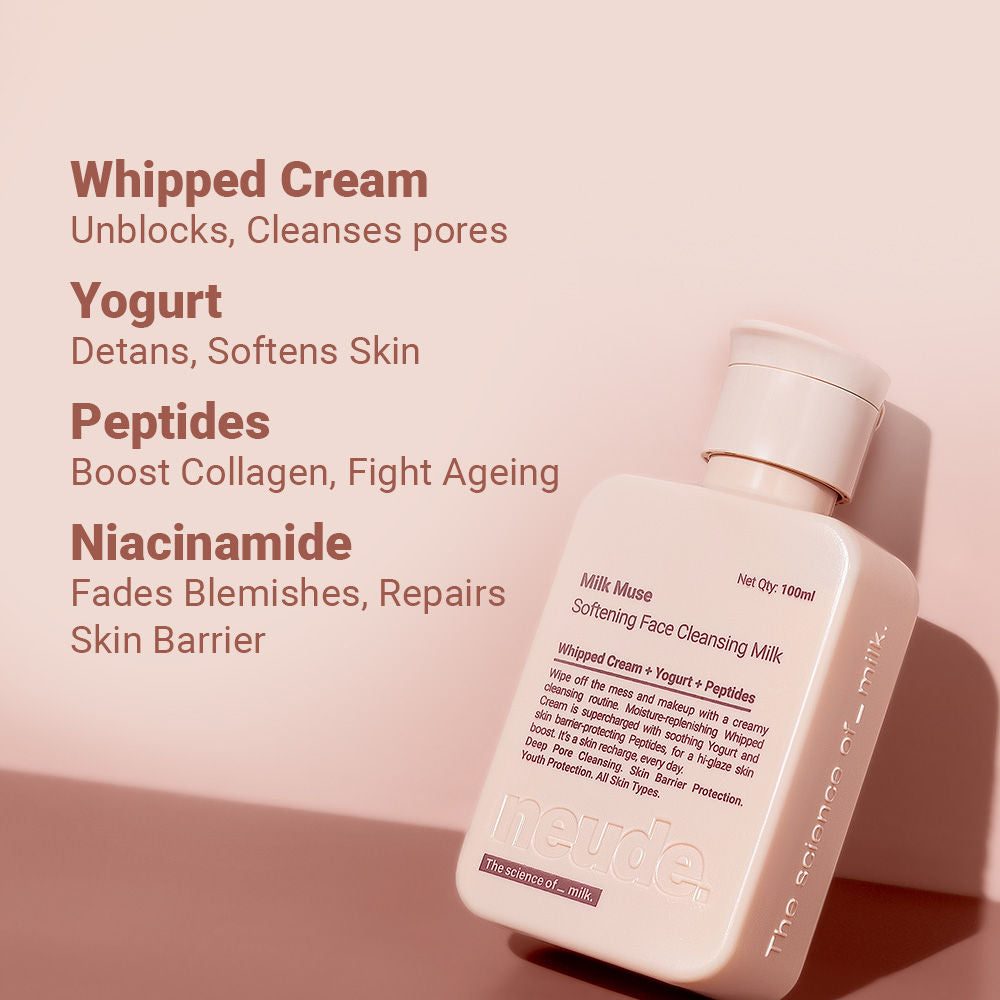 Neude Skin Peptide Face Cleansing Milk - Milk Muse