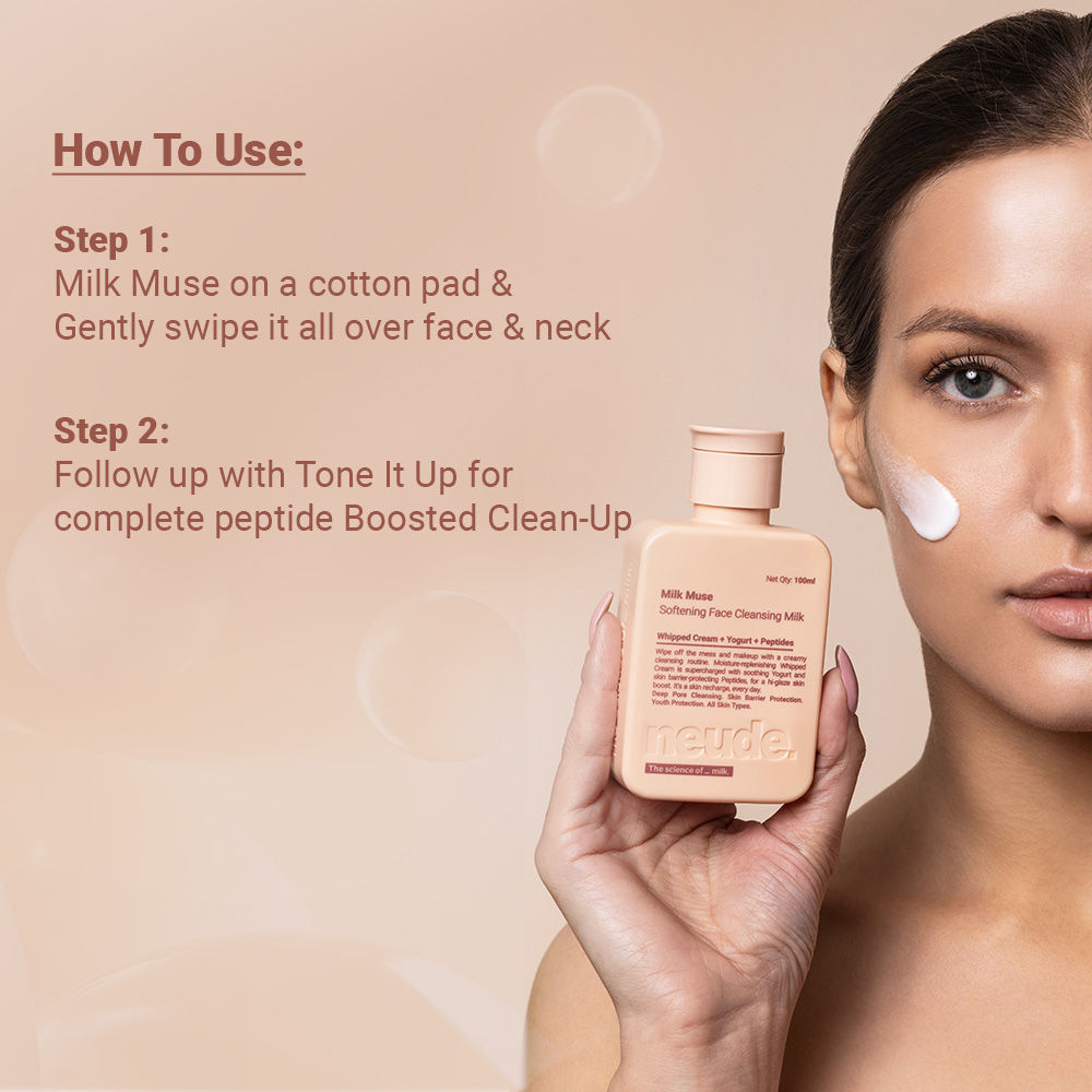 Neude Skin Peptide Face Cleansing Milk - Milk Muse