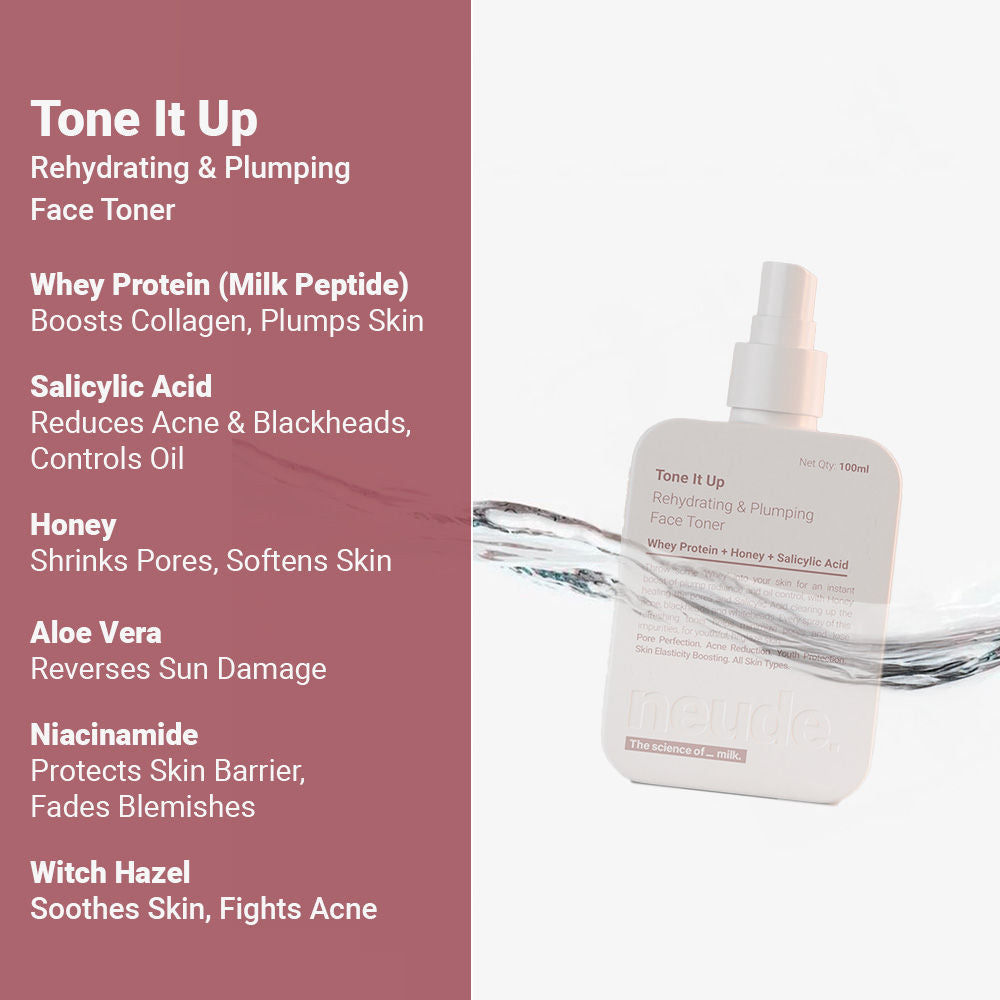 Neude Skin Milk Peptide Rehydrating & Plumping Face Toner