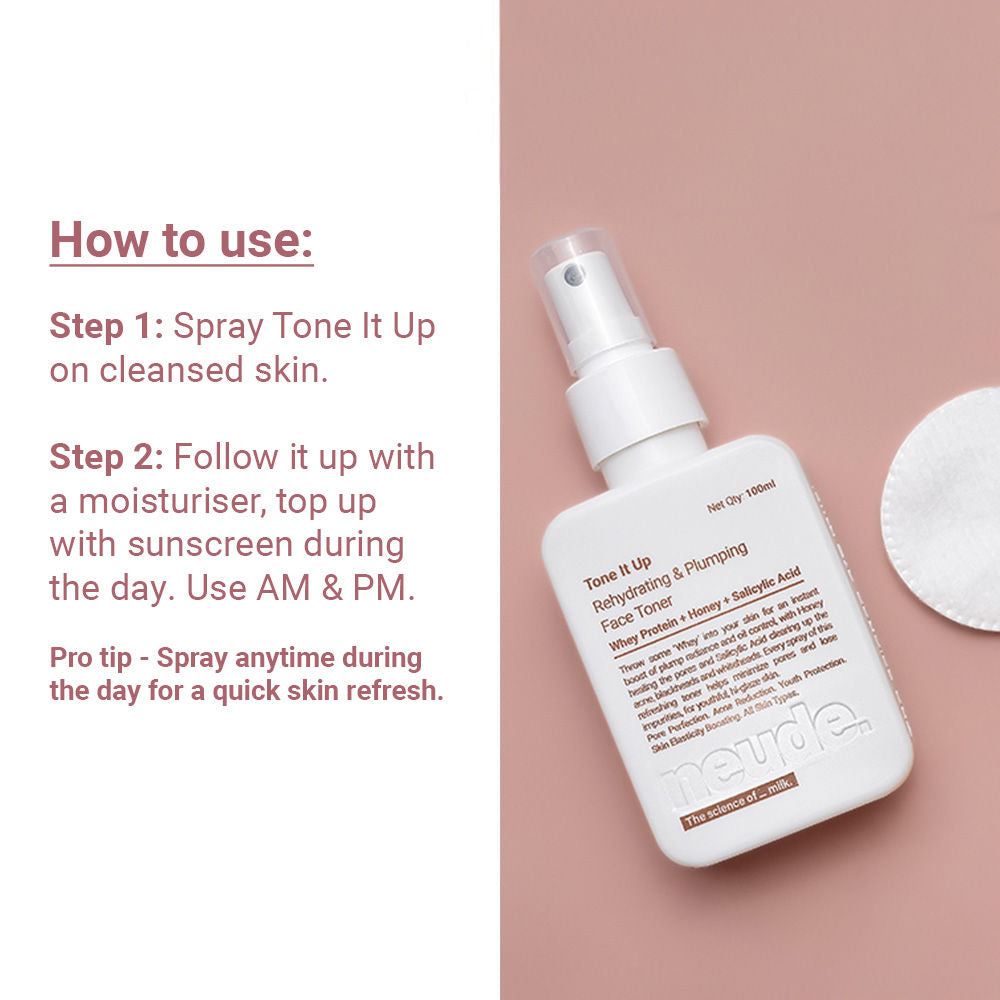 Neude Skin Milk Peptide Rehydrating & Plumping Face Toner