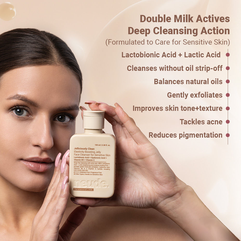 Neude Skin Milk-Jelly Hydrating Face Cleansing Gel