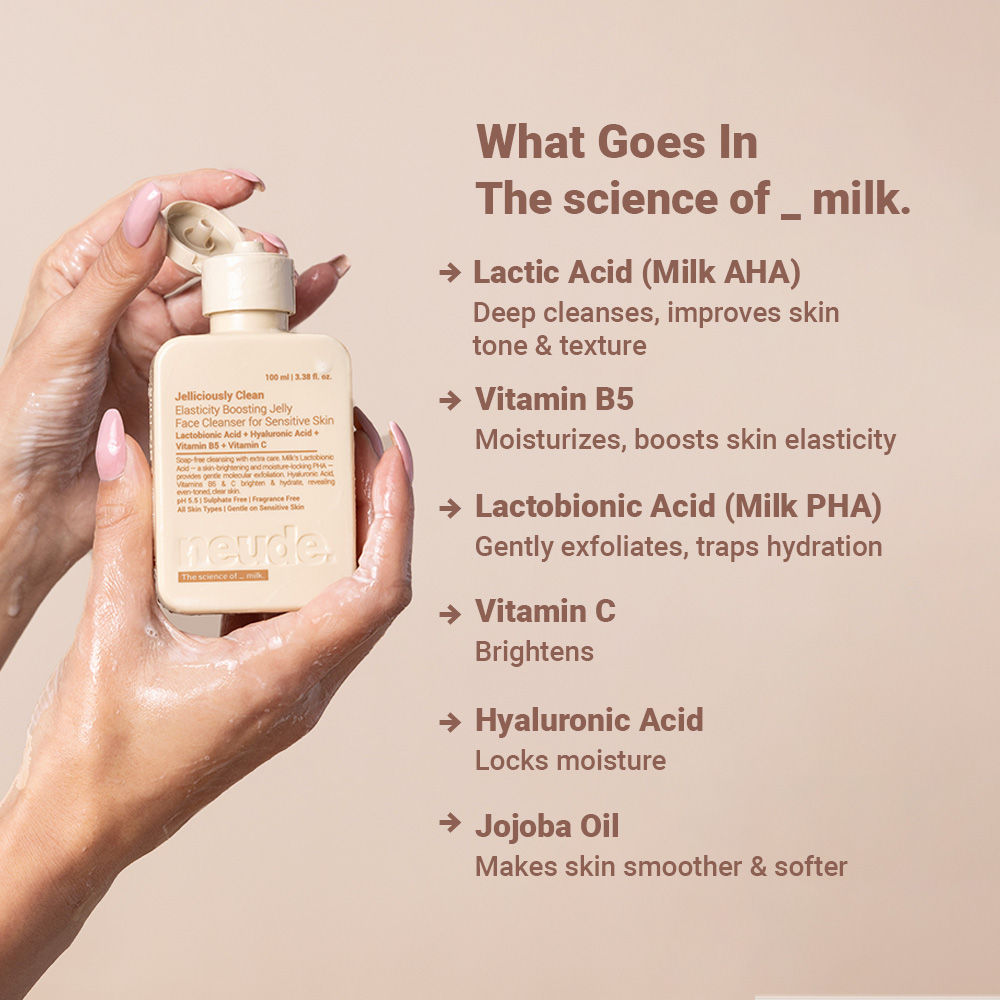 Neude Skin Milk-Jelly Hydrating Face Cleansing Gel