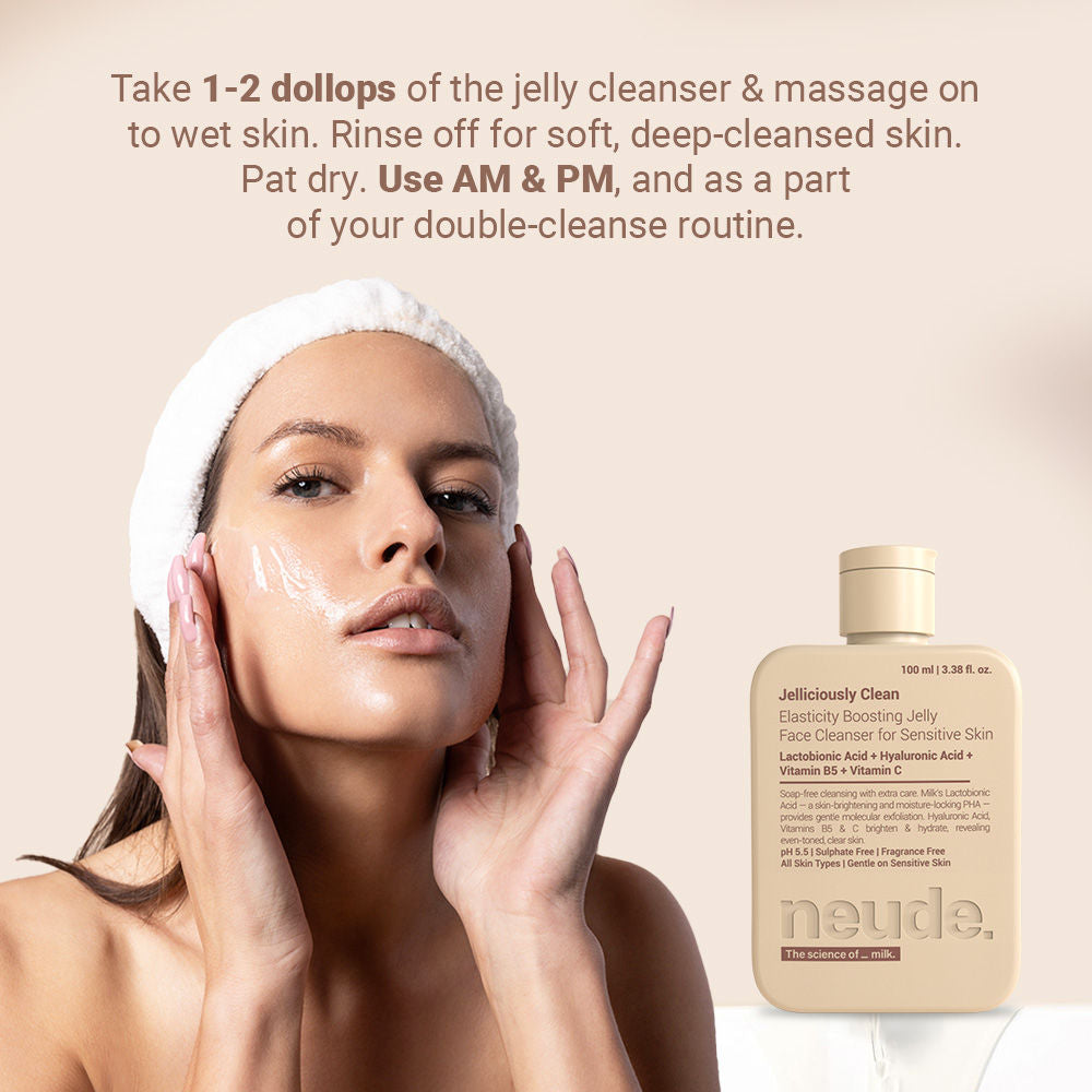 Neude Skin Milk-Jelly Hydrating Face Cleansing Gel