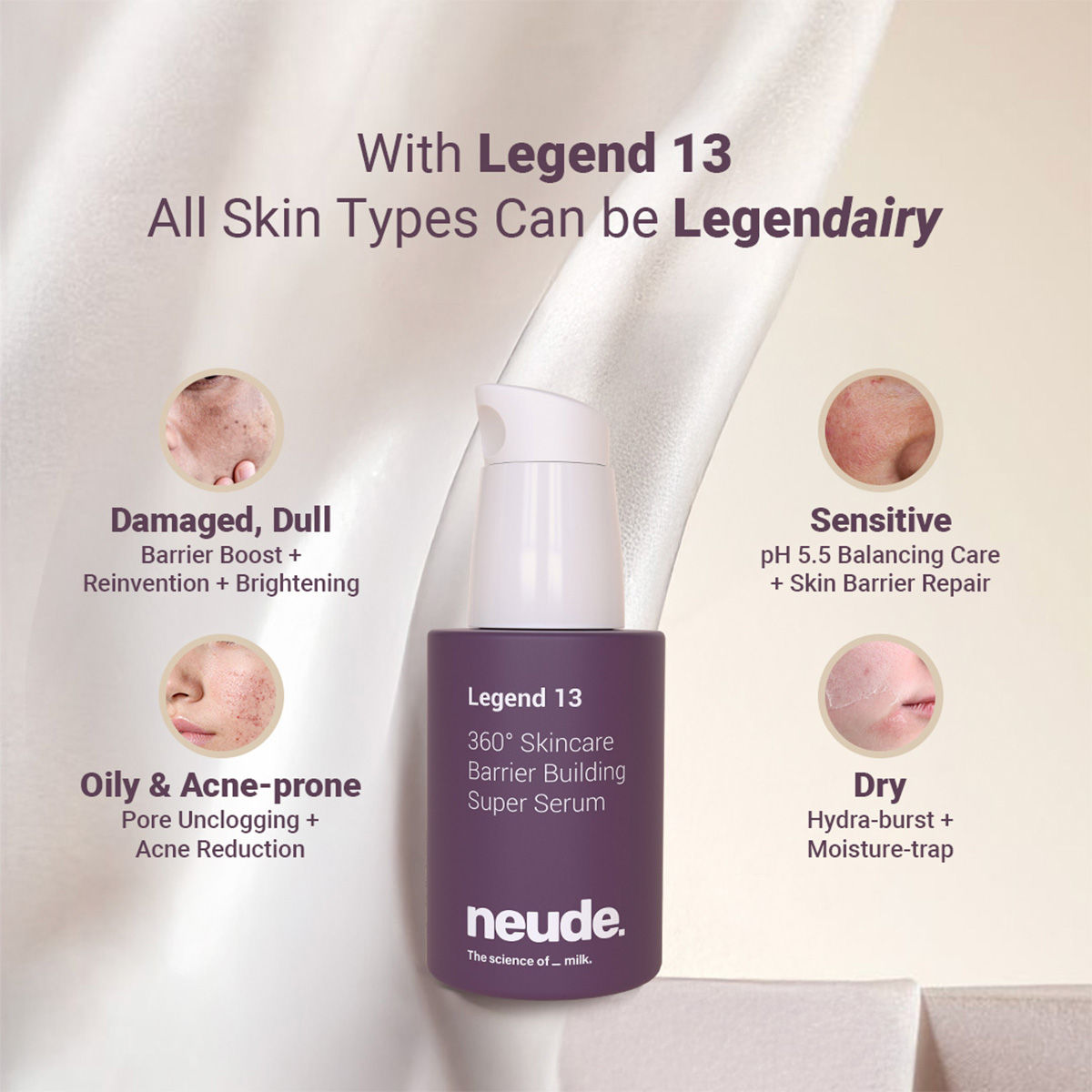 Neude Skin Legend 13 3X Ceramide Multi-Active Face Serum