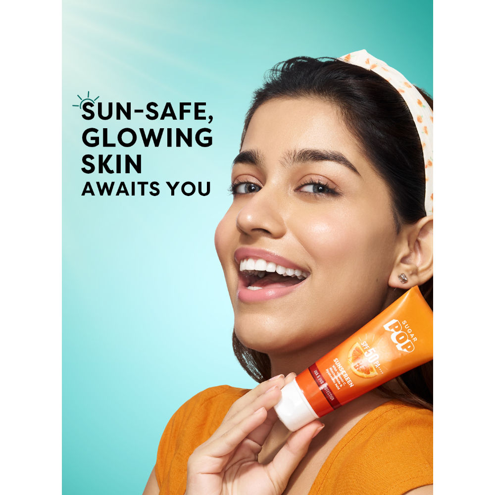 SUGAR POP SPF 50 PA++++ UVA/UVB With Vitamin C, Niacinamide & Hyaluronic Acid