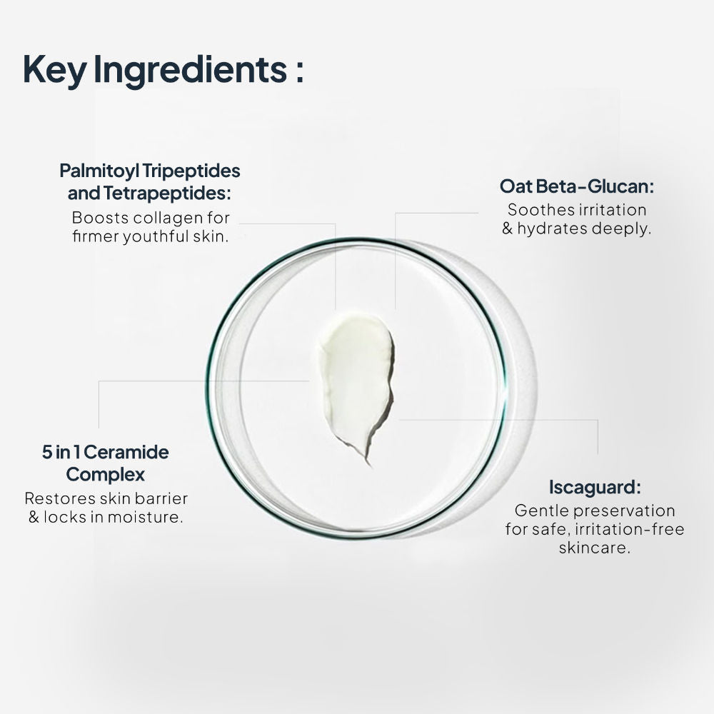 Miduty EpiRepair Night Cream with Peptides, Ceramides & Fermented Aloe For All Skin Types